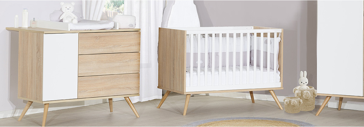 La chambre bébé Seventies de Sauthon - Les meubles Made4baby