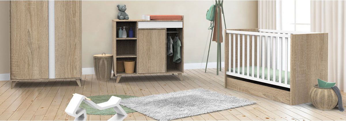 La chambre bébé Nova par Sauthon - Les meubles Made4baby
