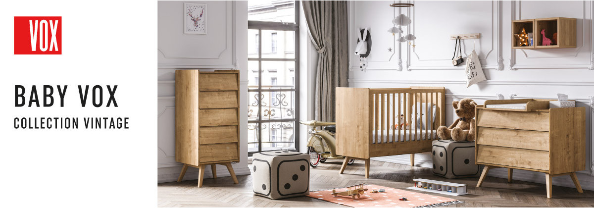 La chambre bébé Vintage par Vox - Les meubles Made4Baby