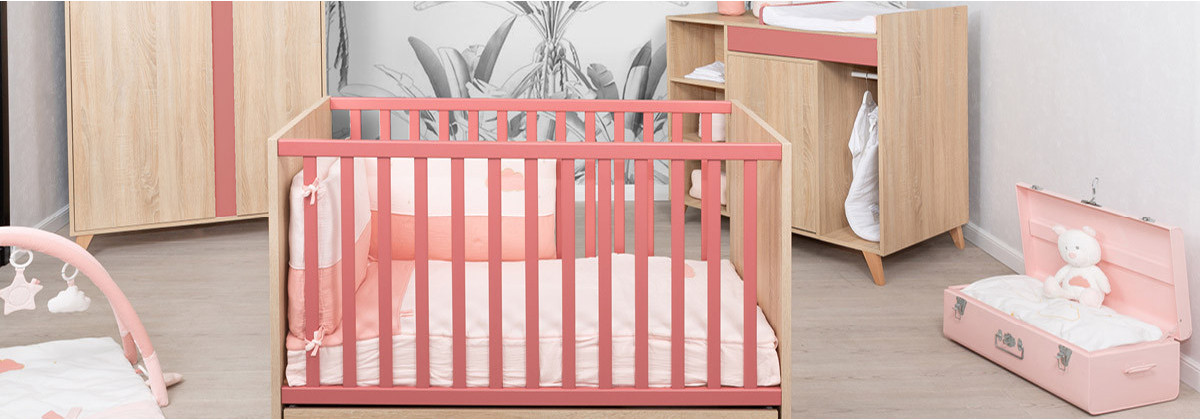 La chambre Nova Rose Canyon signée Sauthon - Les meubles Made4baby