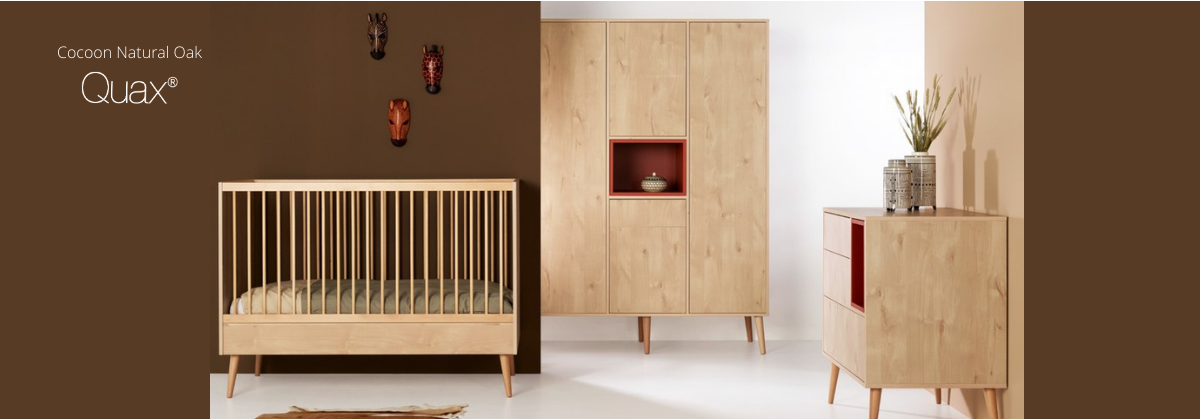 La chambre Cocoon Natural Oak par Quax - Les meubles Made4baby