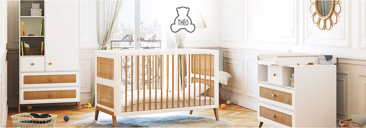 Chambre Marélia Neige par Théo - Les meubles Made4baby