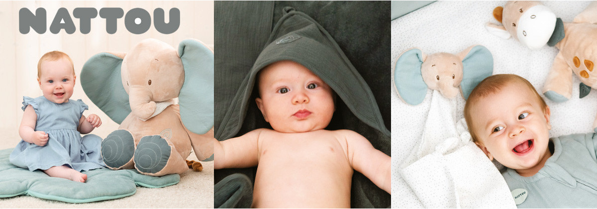 Luna & Axel une collection douce et colorée signée Nattou