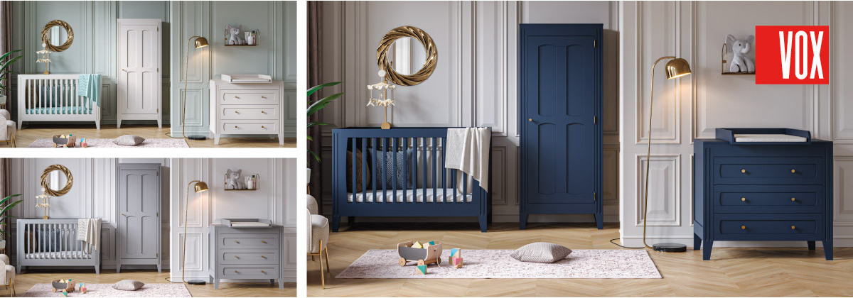 Chambre de bébé Milenne par Vox - Les meubles Made4Baby